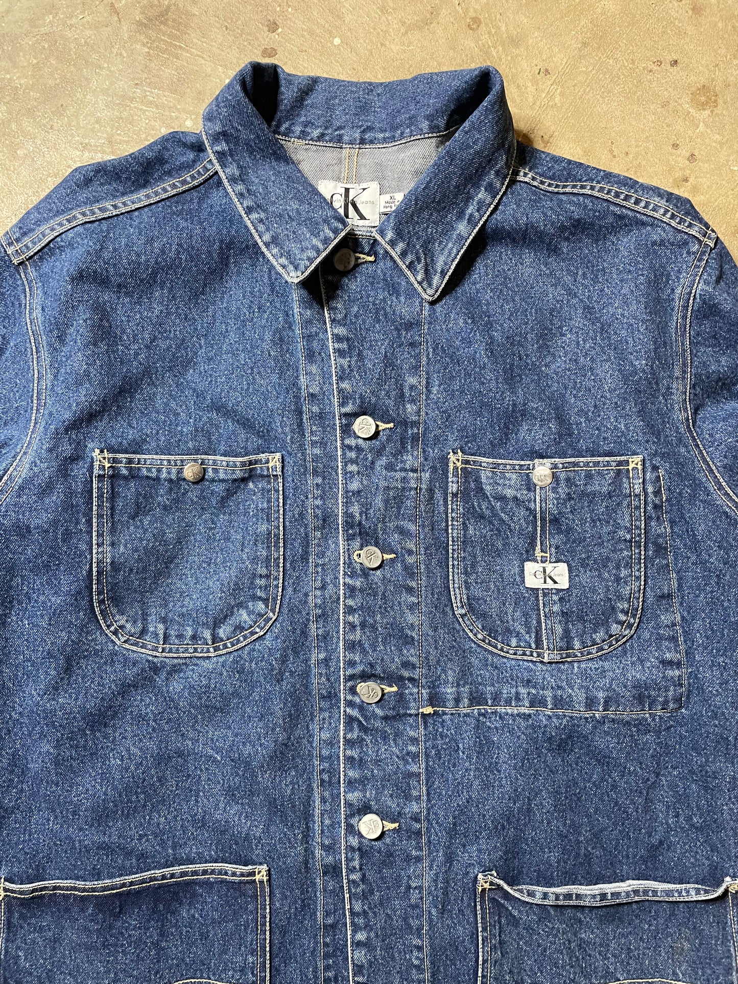 1990s Calvin Klein Denim Chore Jacket