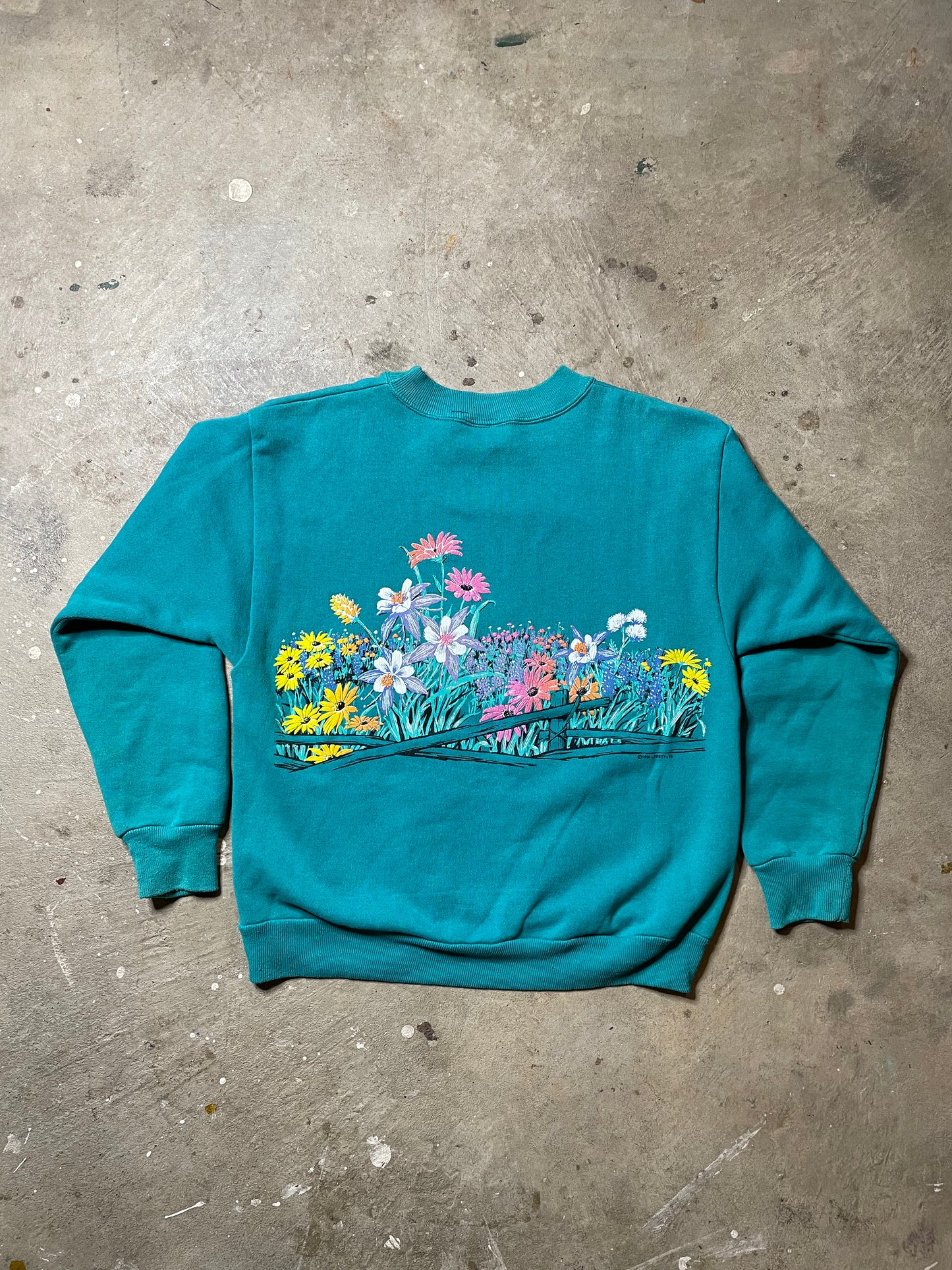 1990 Floral Crewneck