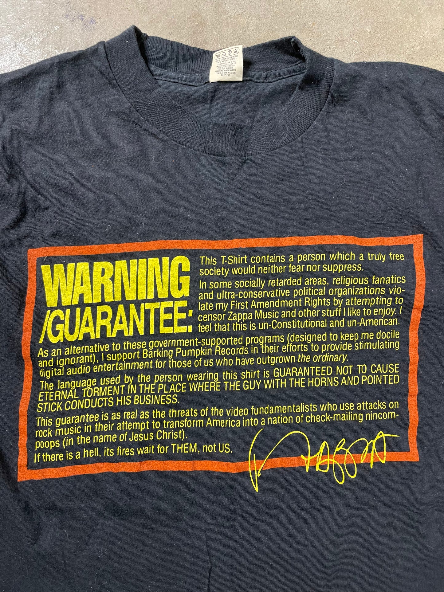 1984 Frank Zappa Tank Top