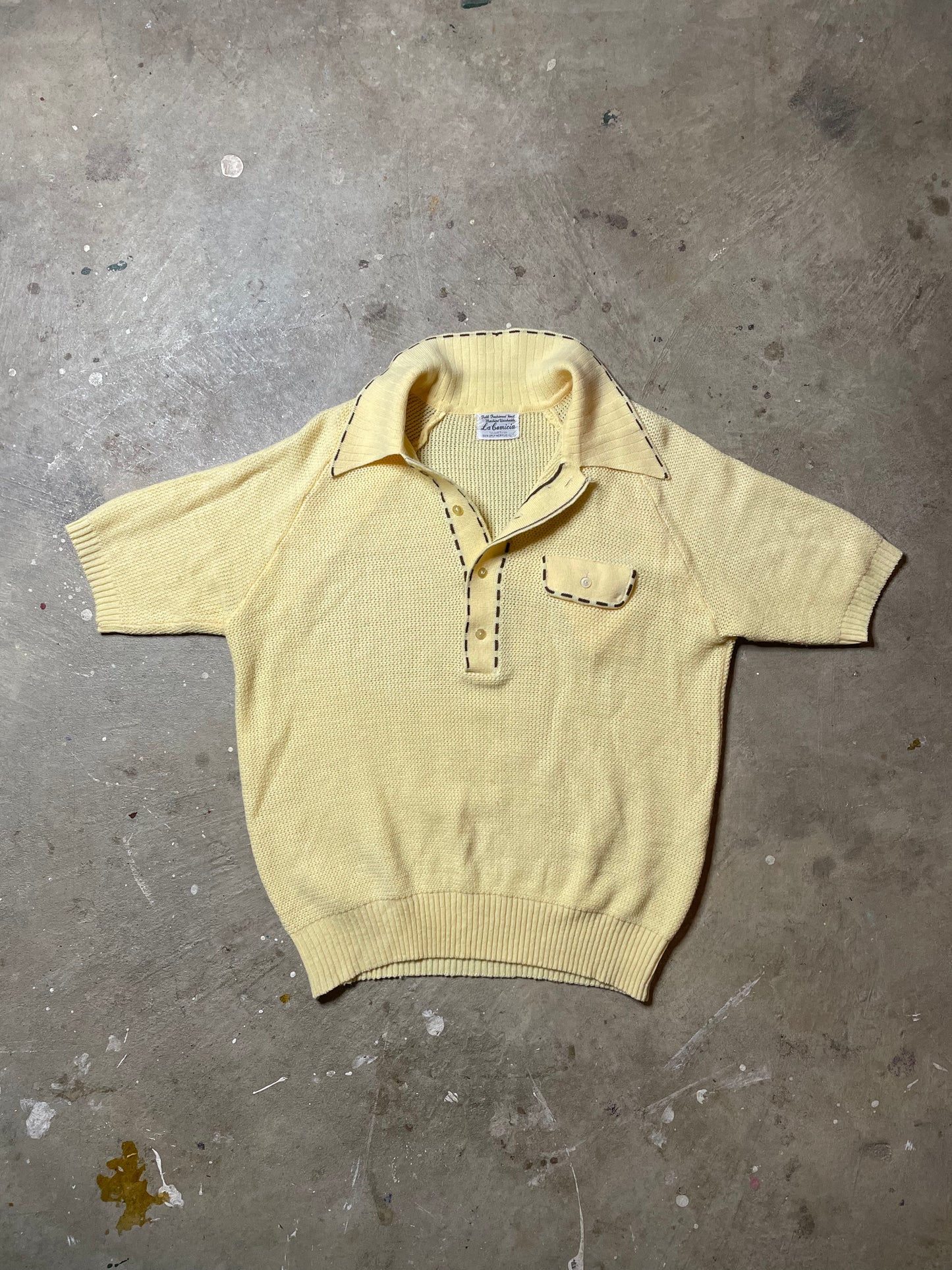 1960s Acrylic Polo Shirt
