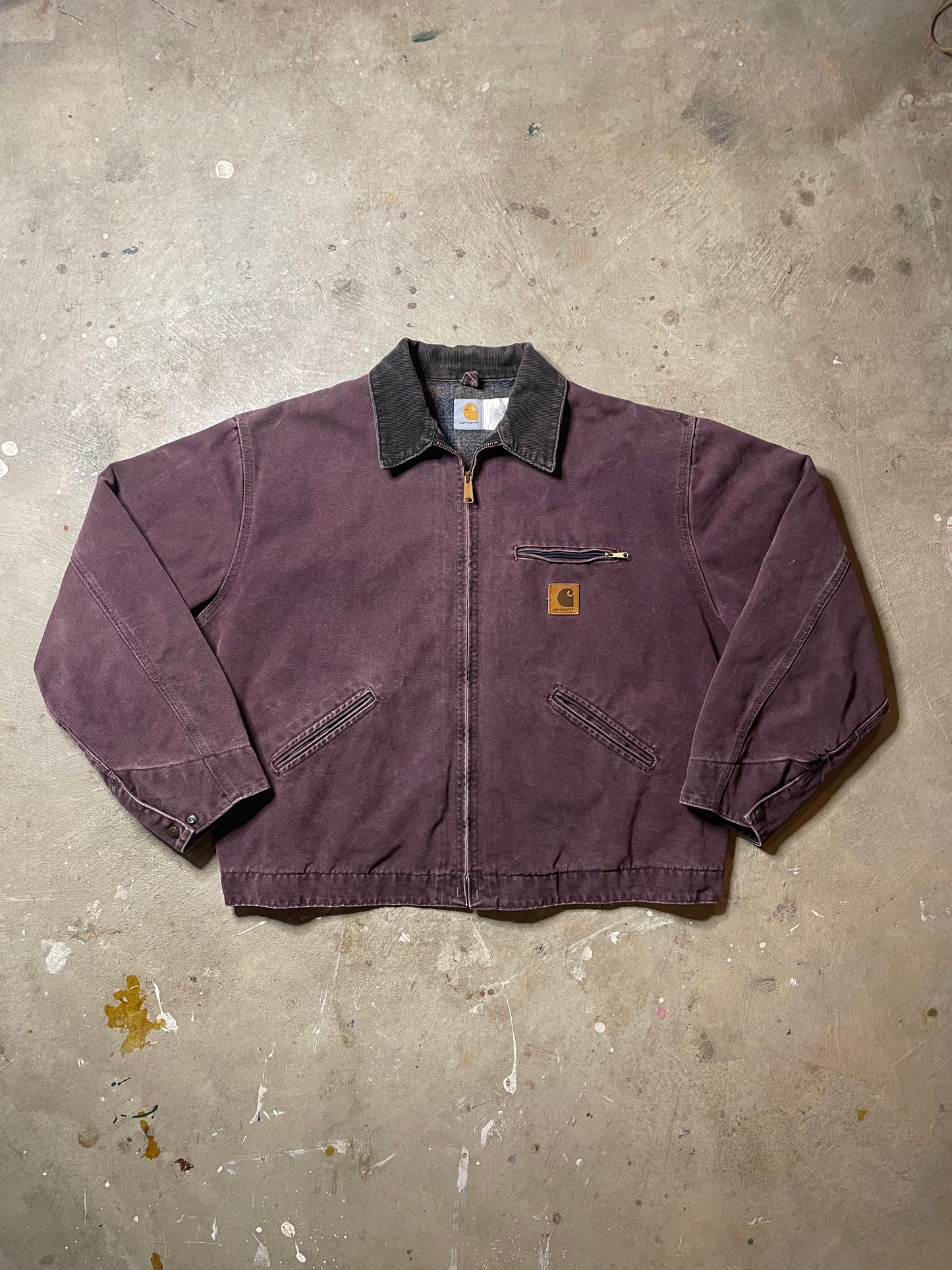1990s Carhartt Burgundy Detroit Jacket