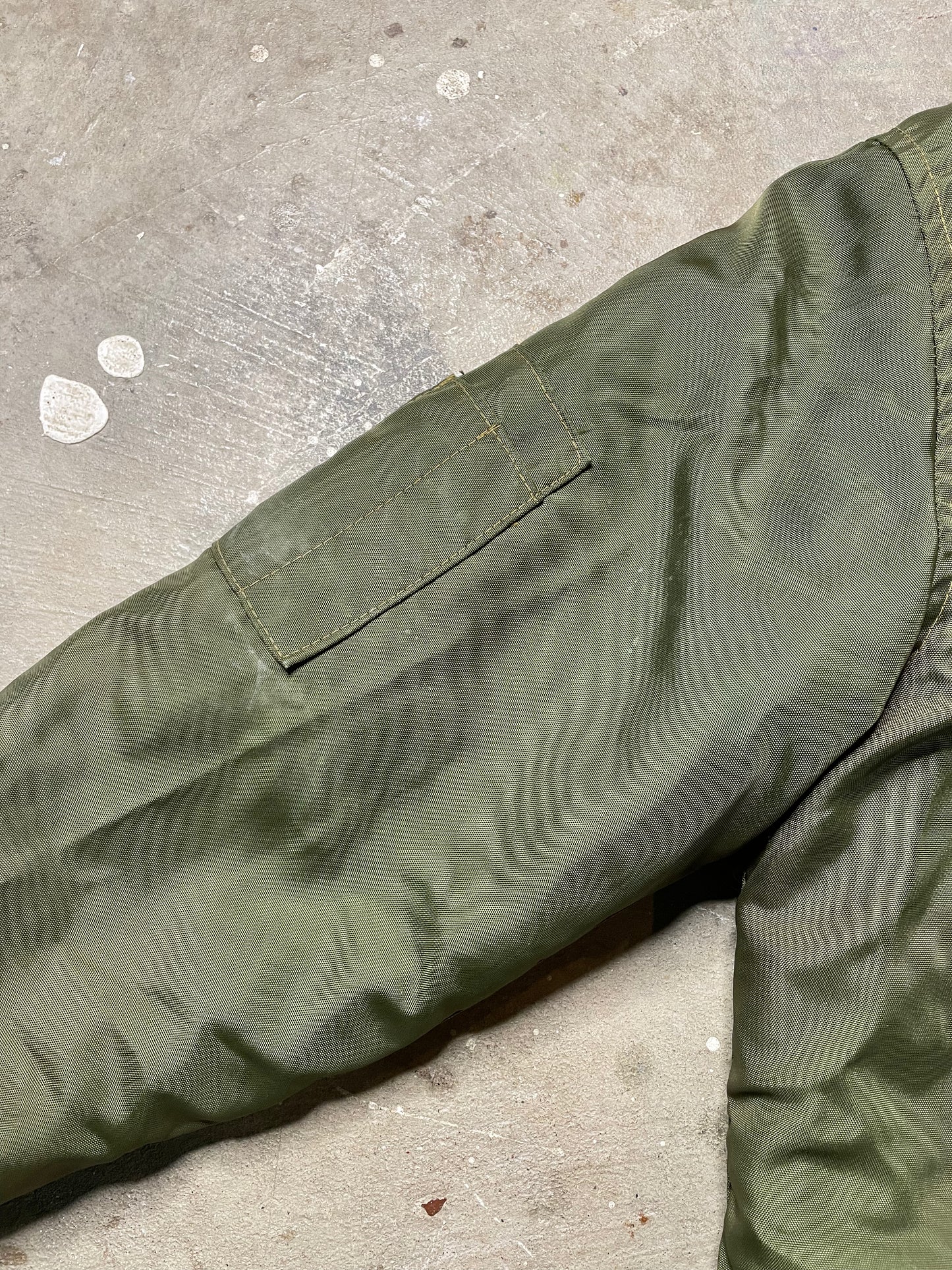 Vintage Military Butterfly Hood Flight Jacket