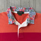 Vintage 90s J. Crew Orange and Red Striped Rugby