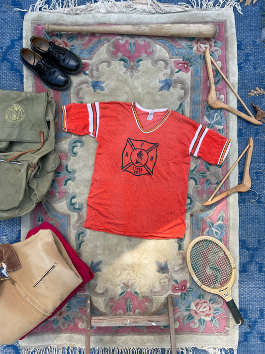 Vintage 1970s Agawam Fire Dept. Tee