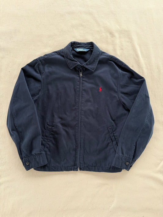 Vintage 2000s Polo Ralph Lauren Navy Harrington Jacket