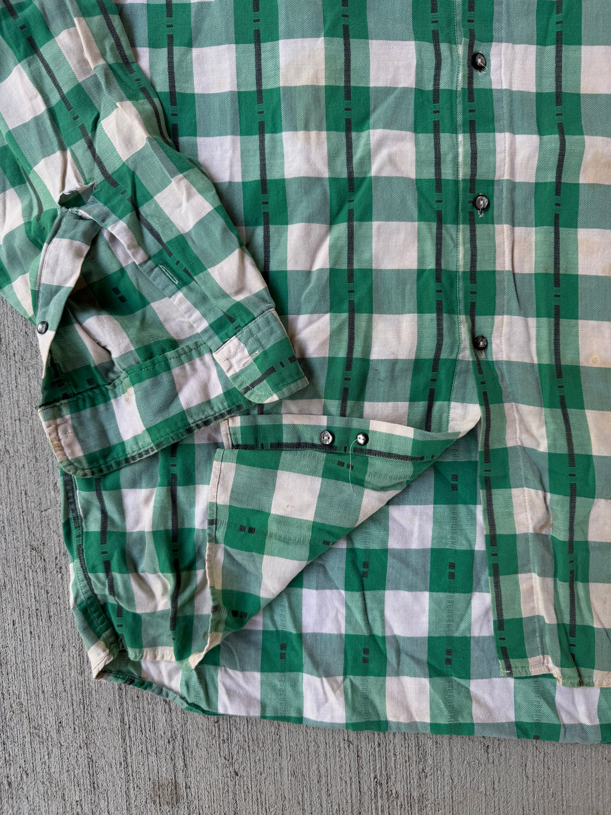 Vintage 1980s Generra Thrashed Cotton Button Up