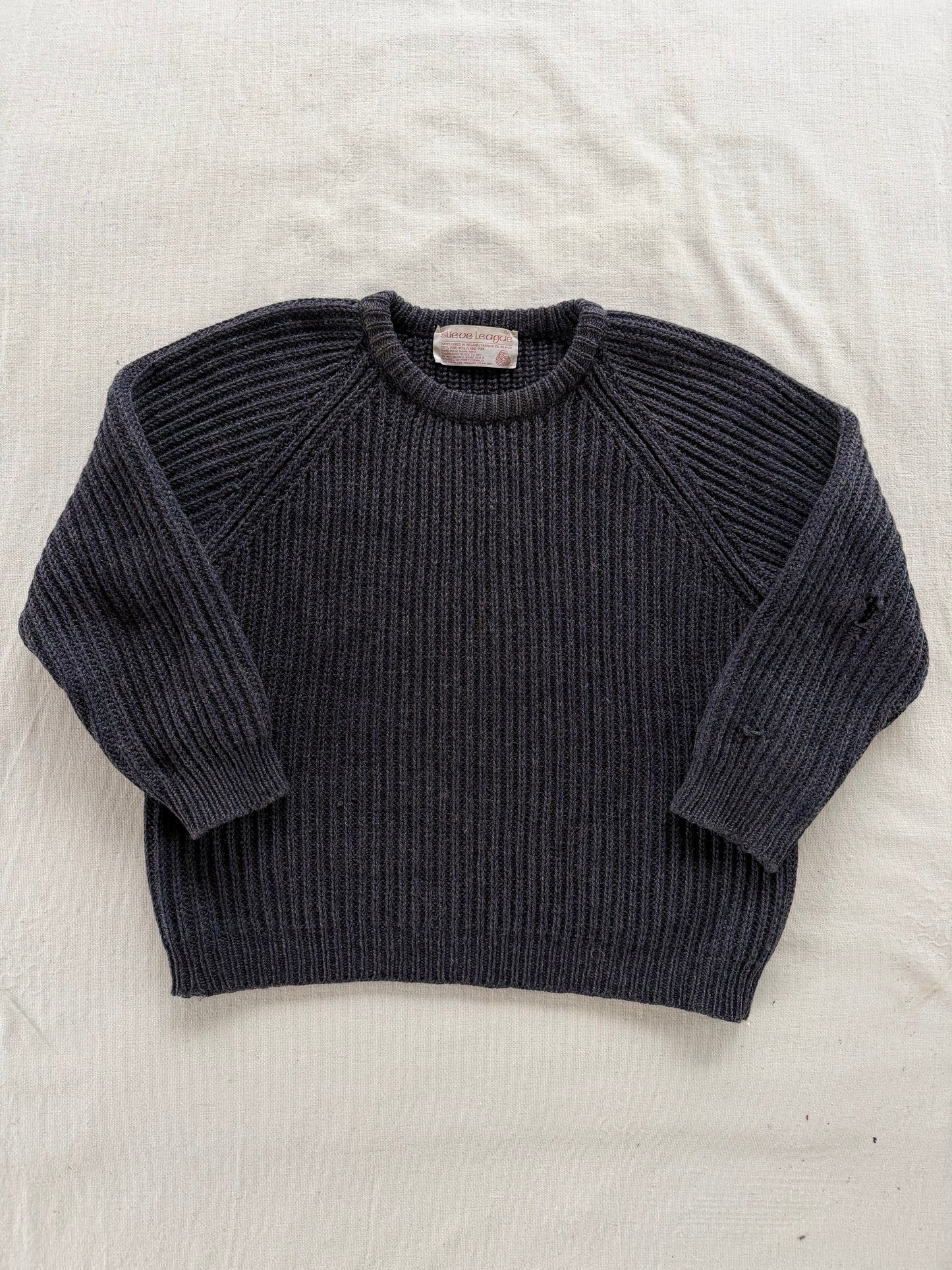 Vintage 80s Slieve League Wool Fishermen Sweater