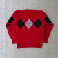 Vintage 1980s GAP Argyle Wool Sweater