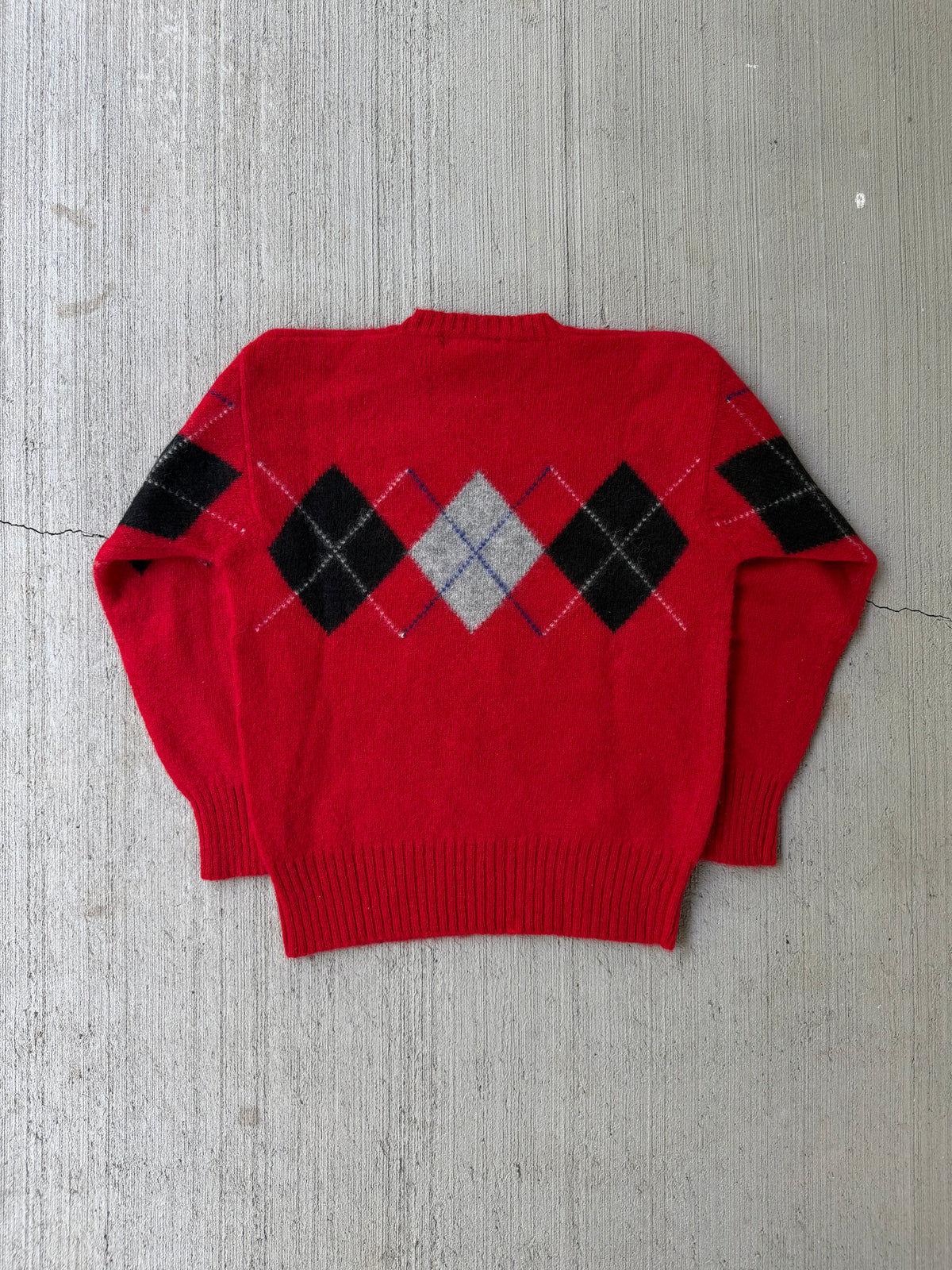 Vintage 1980s GAP Argyle Wool Sweater