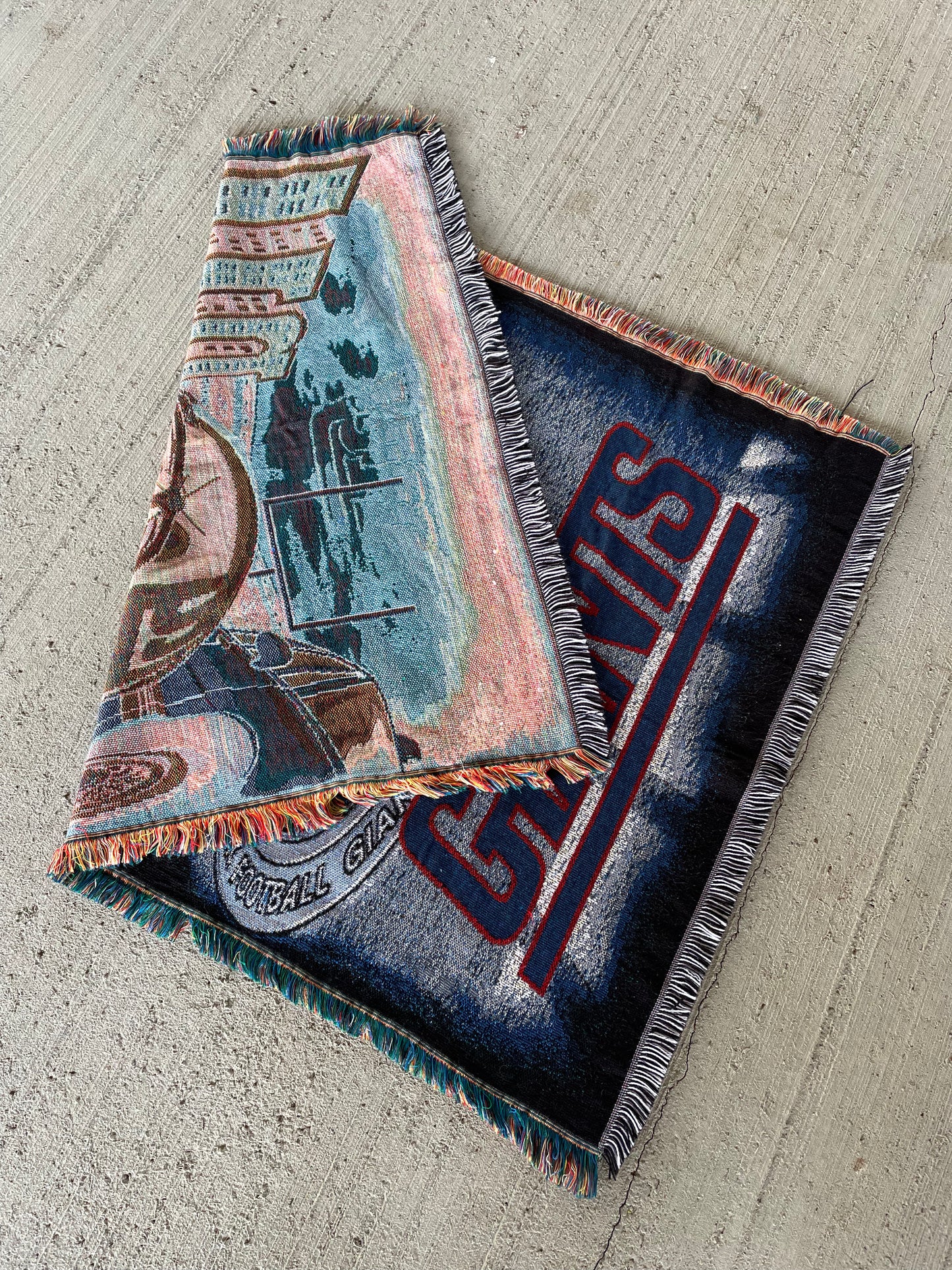 2000 NY Giants Tapestry Blanket