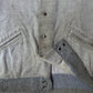 Vintage 1980s GAP Heavily Distressed Button Snap Sweatshirt
