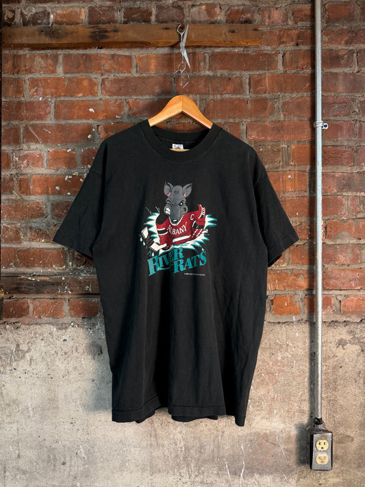 Vintage 1993 Albany River Rats Hockey Tee
