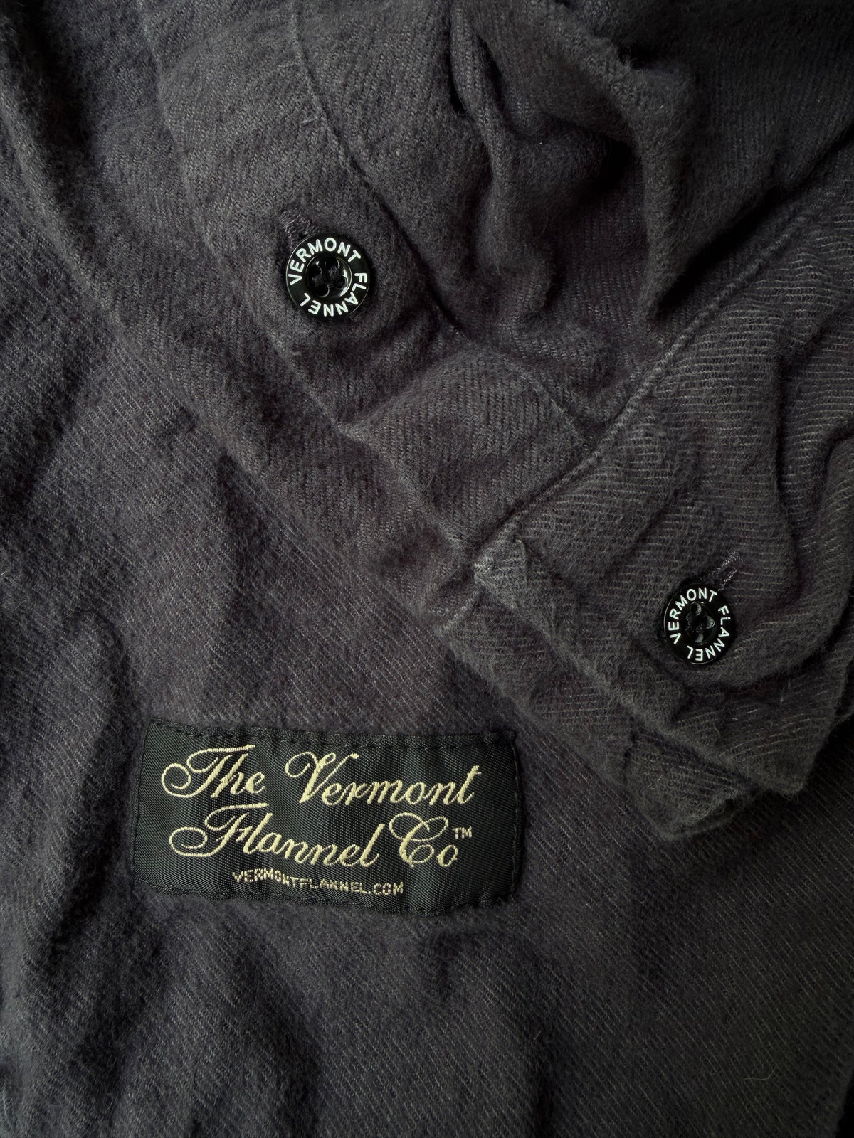 Vintage 1990s Vermont Flannel Co. Charcoal Shirt