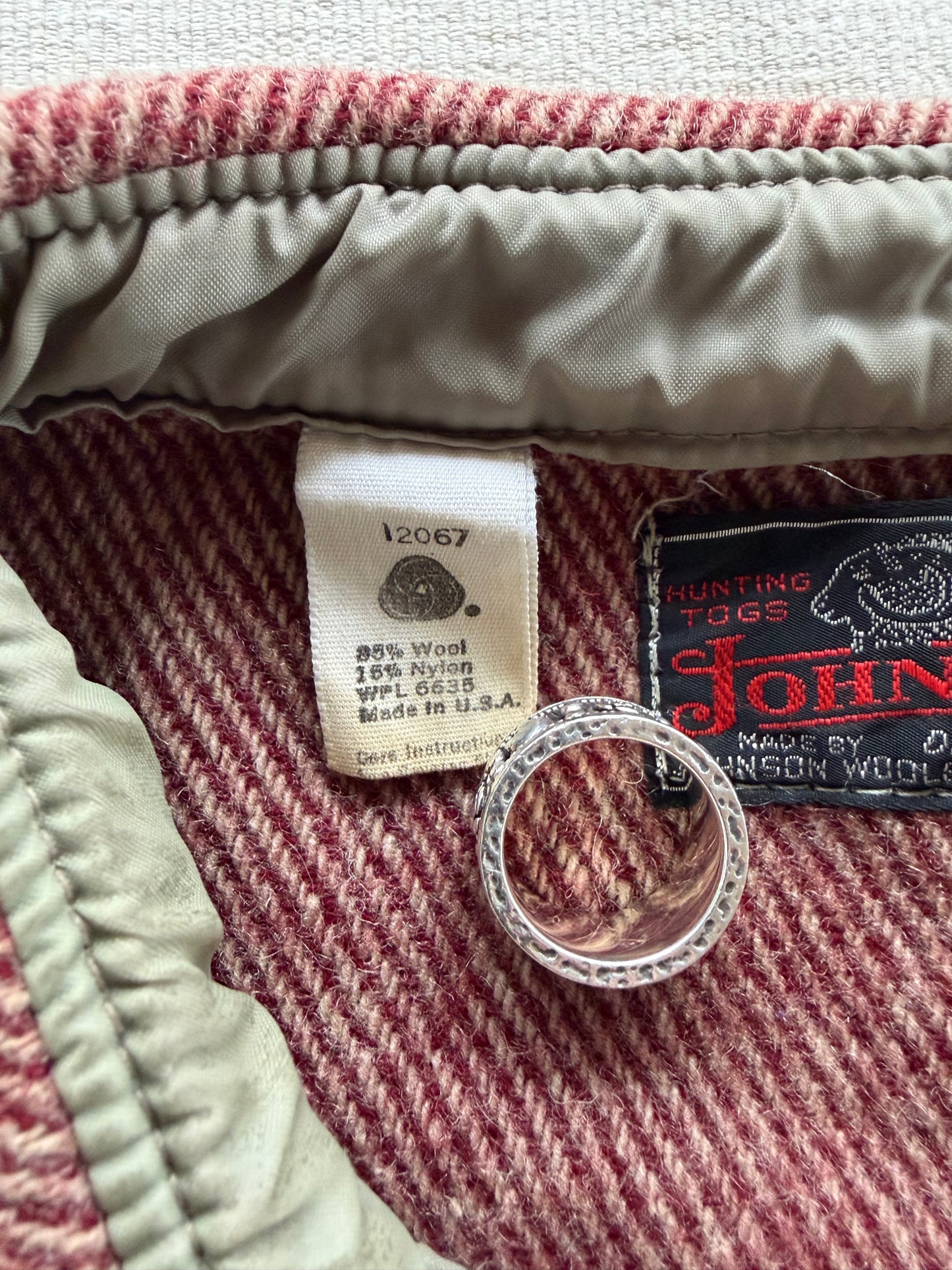 Vintage 1960s Johnson Wool Flannel