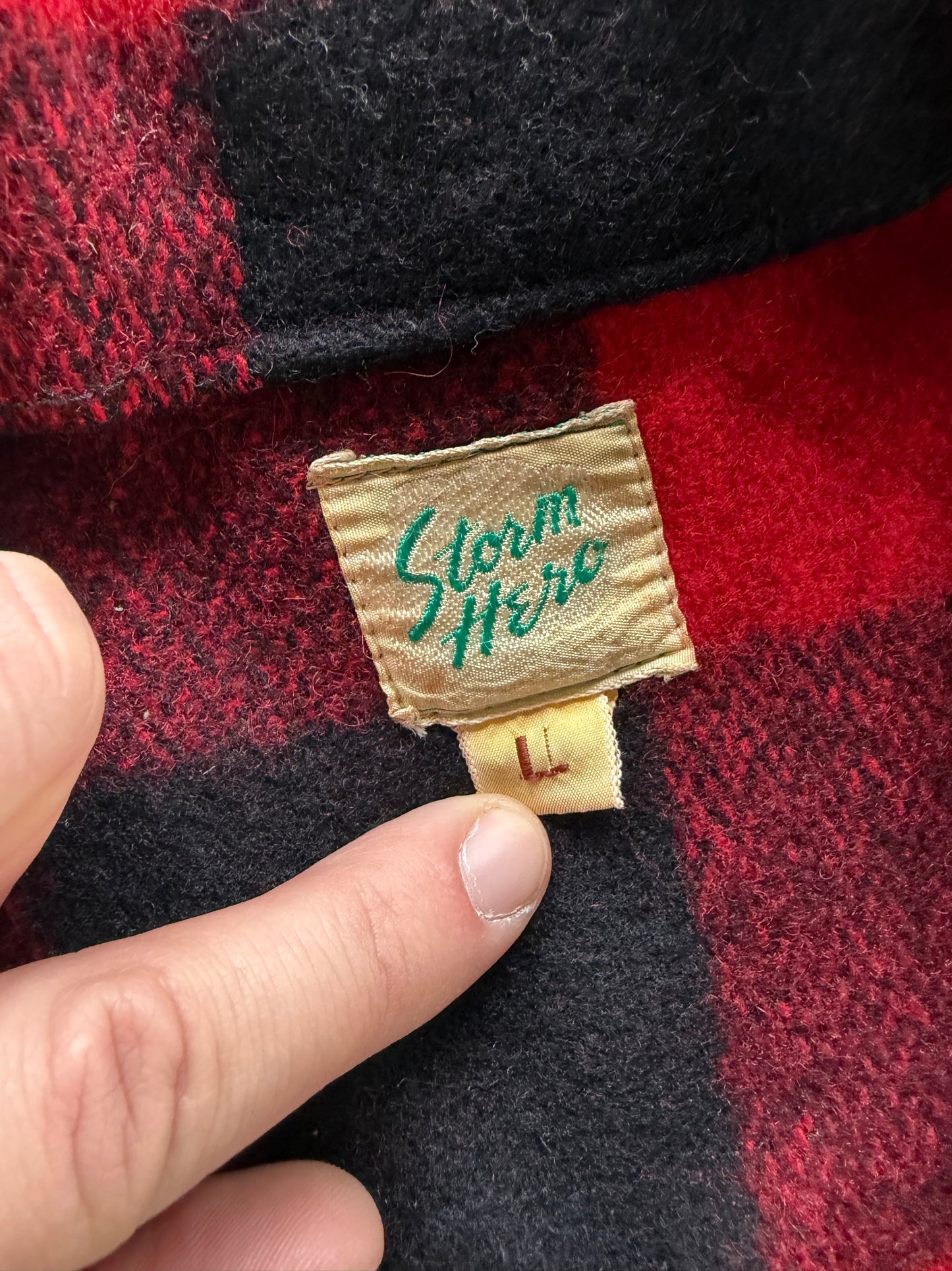 Vintage 60s/70s Storm Hero Buffalo Plaid Wool Jacket