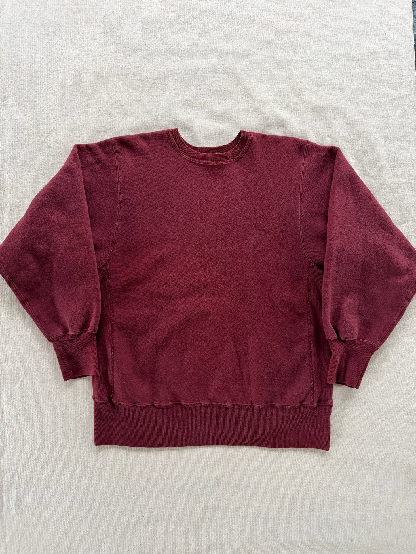 Vintage 90s Maroon Champion Reverse Weave Crewneck