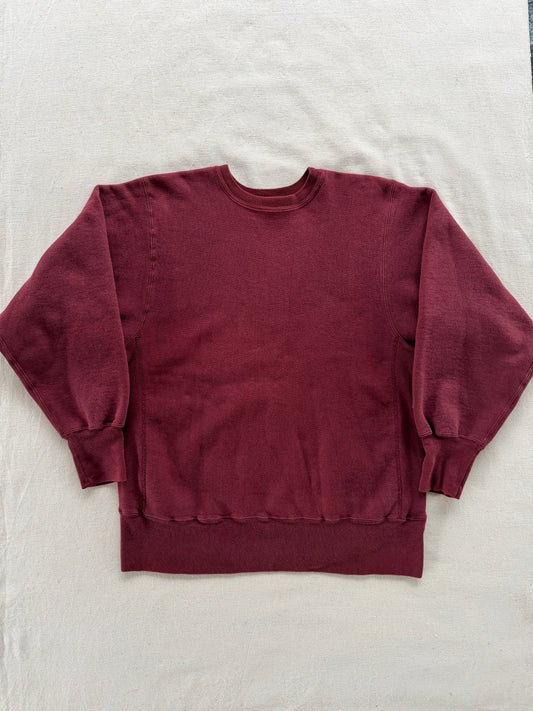 Vintage 90s Maroon Champion Reverse Weave Crewneck
