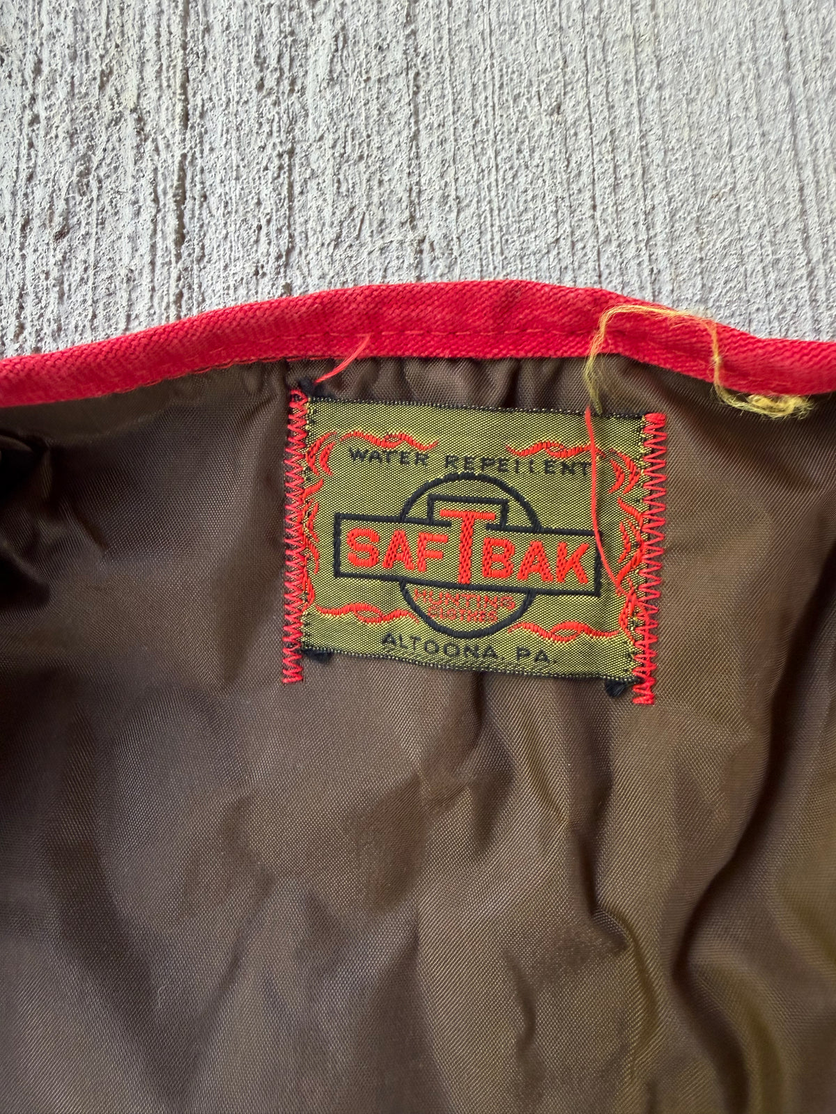 Vintage 1960s SafTbak Canvas Hunting Vest
