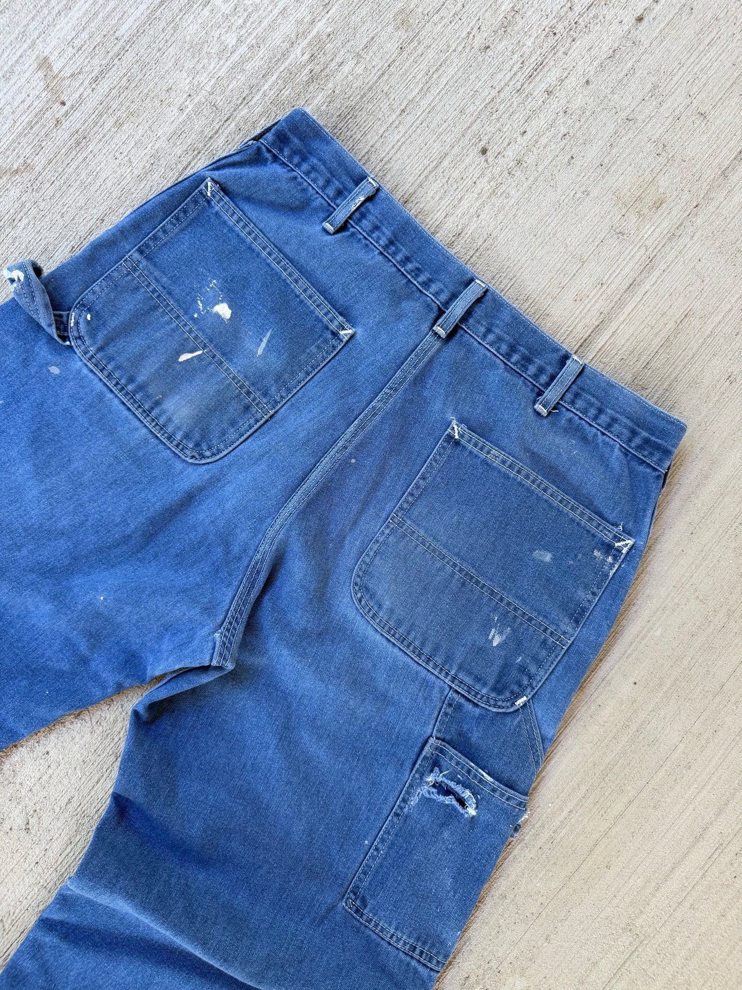 Vintage 80s Roebucks Carpenter Painted Jeans