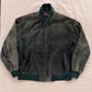 Vintage 80s Norm Thompson Green Suede Bomber Jacket