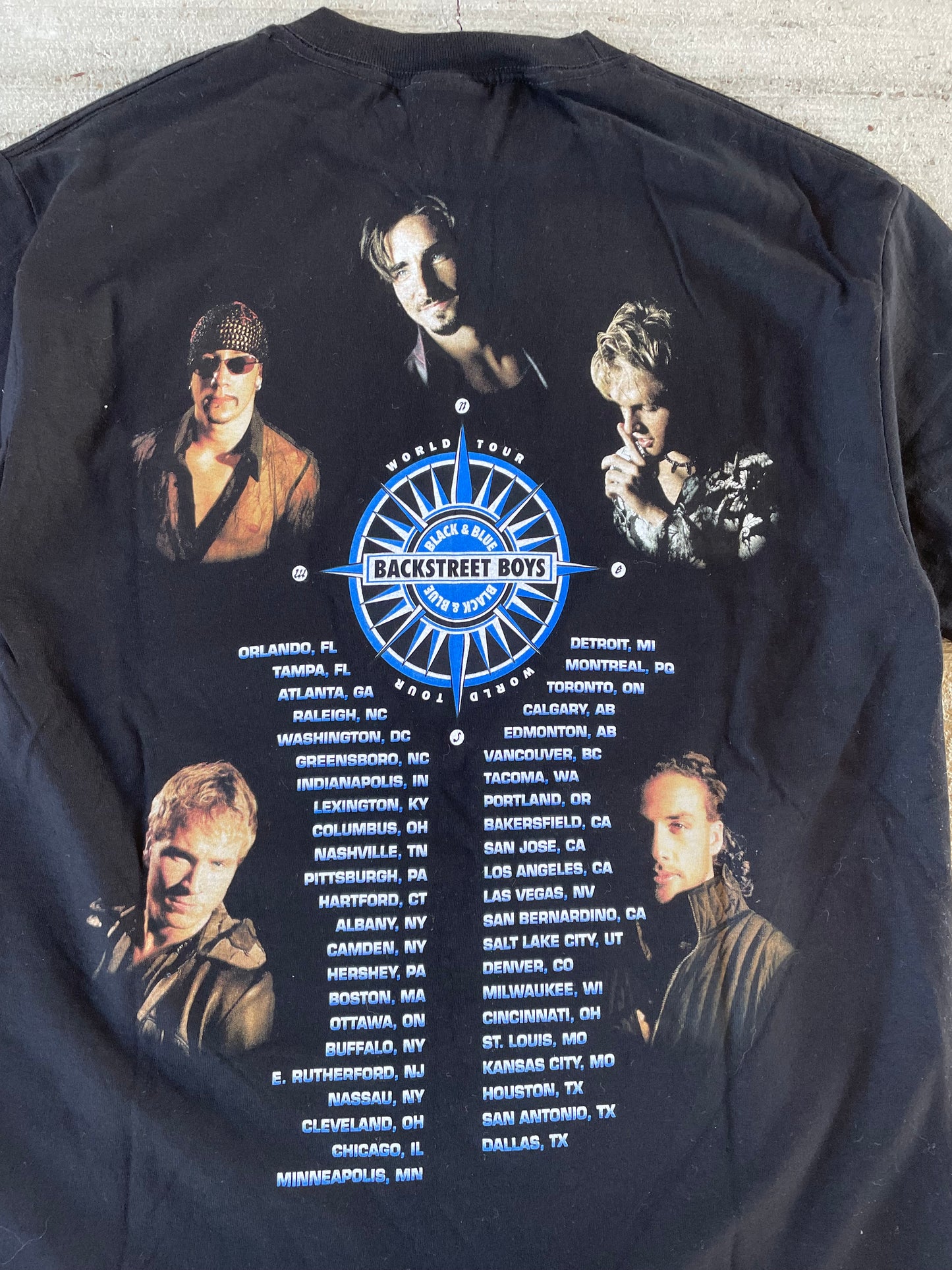 2000 Backstreet Boys Tour tee