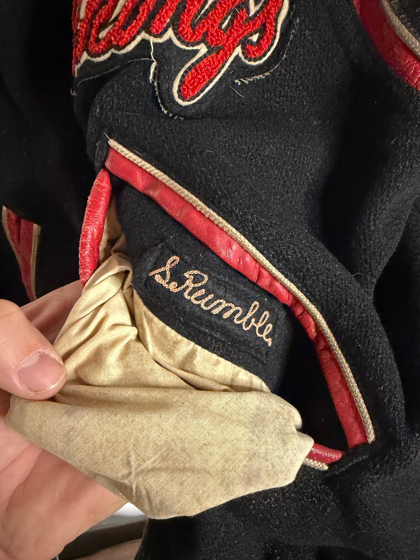 Vintage 1966 North Posey Vikings Letterman Varsity Jacket