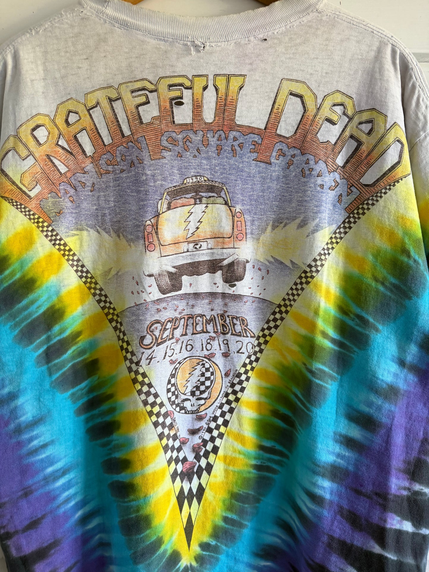 Vintage 1990 Grateful Dead MSG NYC Taxi Tee