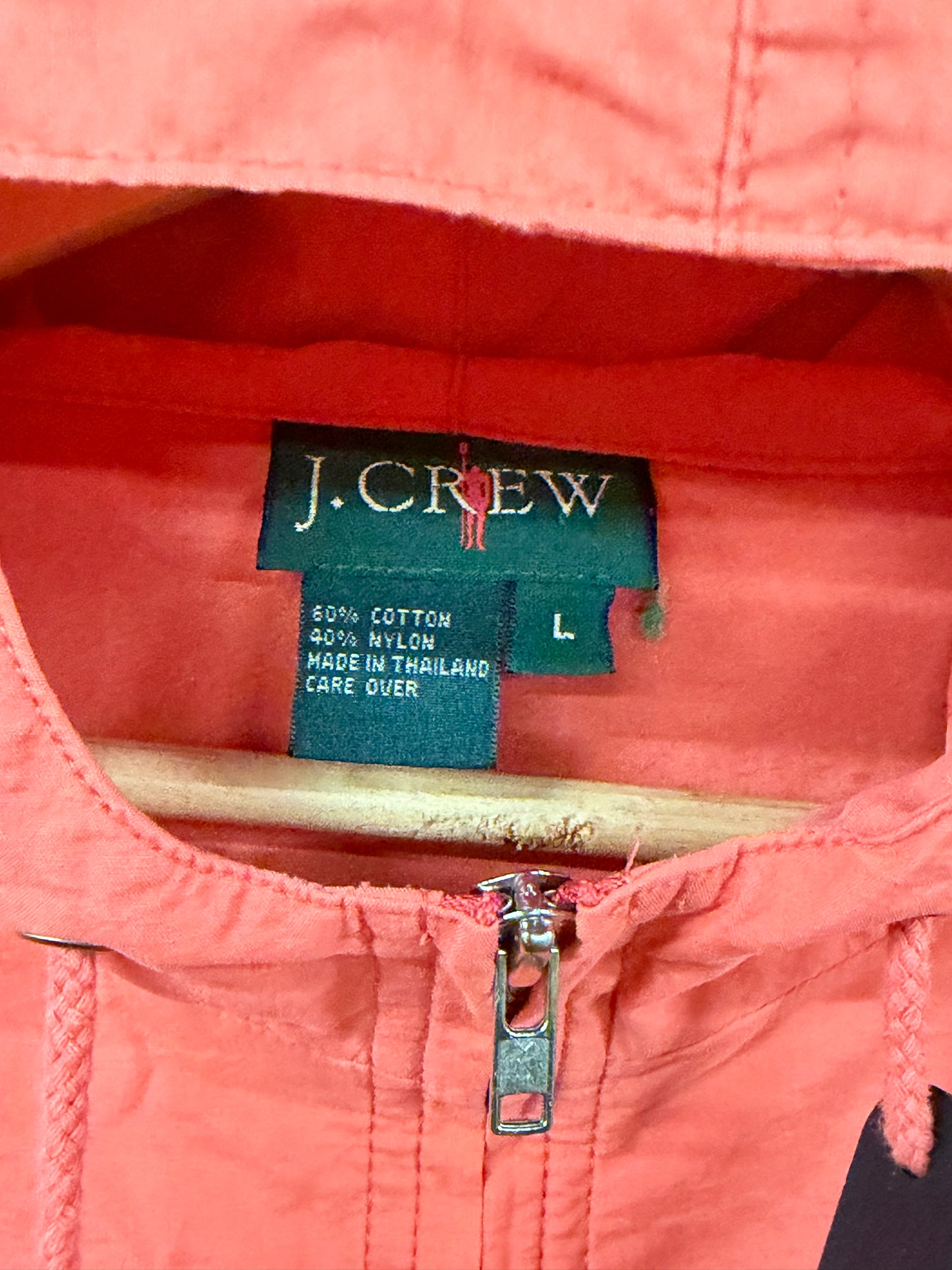 Vintage 90s J. Crew Anorak Lightweight Zip-Up Jacket