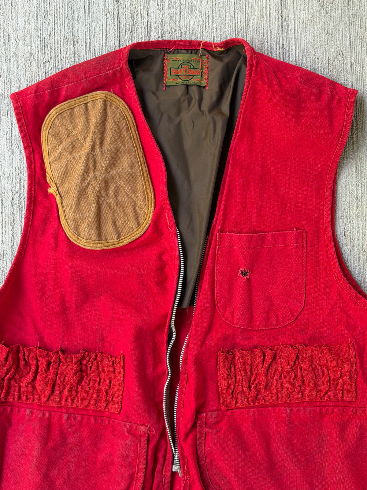 Vintage 1960s SafTbak Canvas Hunting Vest