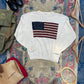 Vintage 1990s American Flag Knit Sweater