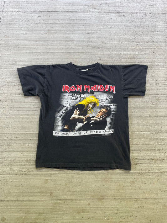 Vintage 1992 Iron Maiden ‘Be Quick or Be Dead’ Euro Tour Tee