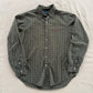 Vintage 90s Polo Ralph Lauren Green Checkered Cotton Button Up