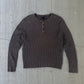 2000s Banana Republic Ribbed Knit Henley
