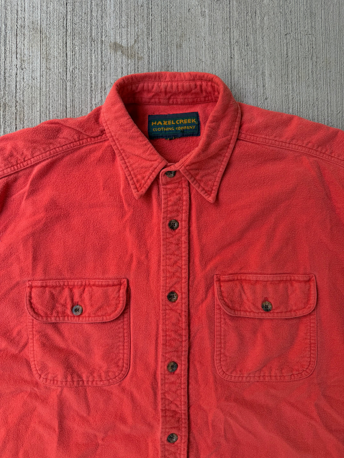 Vintage 1990s Hazel Creek Salmon Chamois Shirt