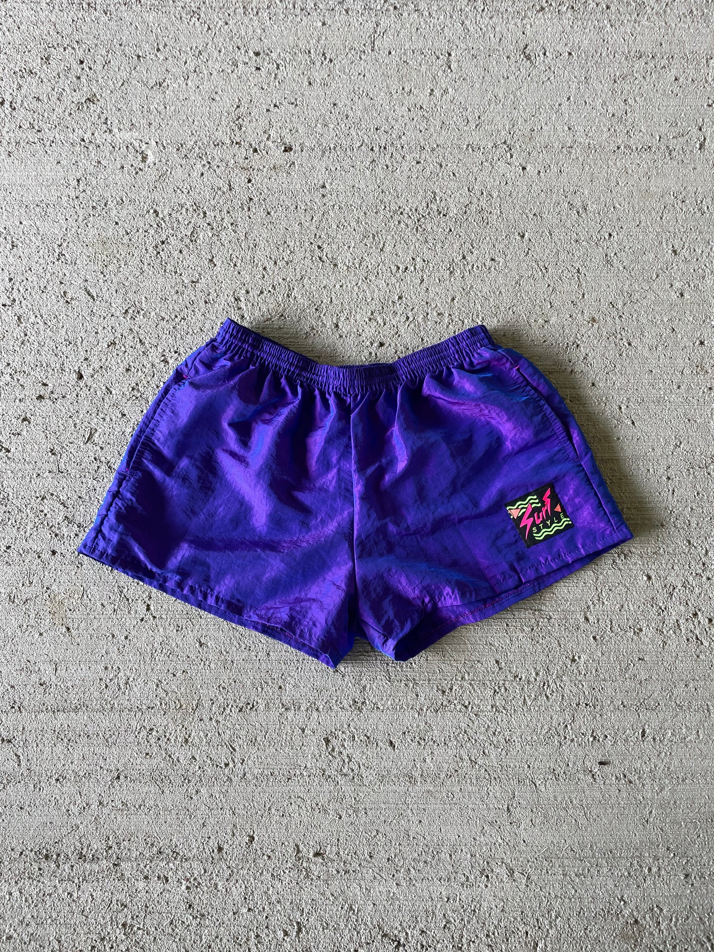 90s Surf Style Swim Trunks