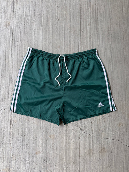 Vintage 90s Green Adidas Soccer Shorts