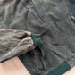 Vintage 80s Norm Thompson Green Suede Bomber Jacket