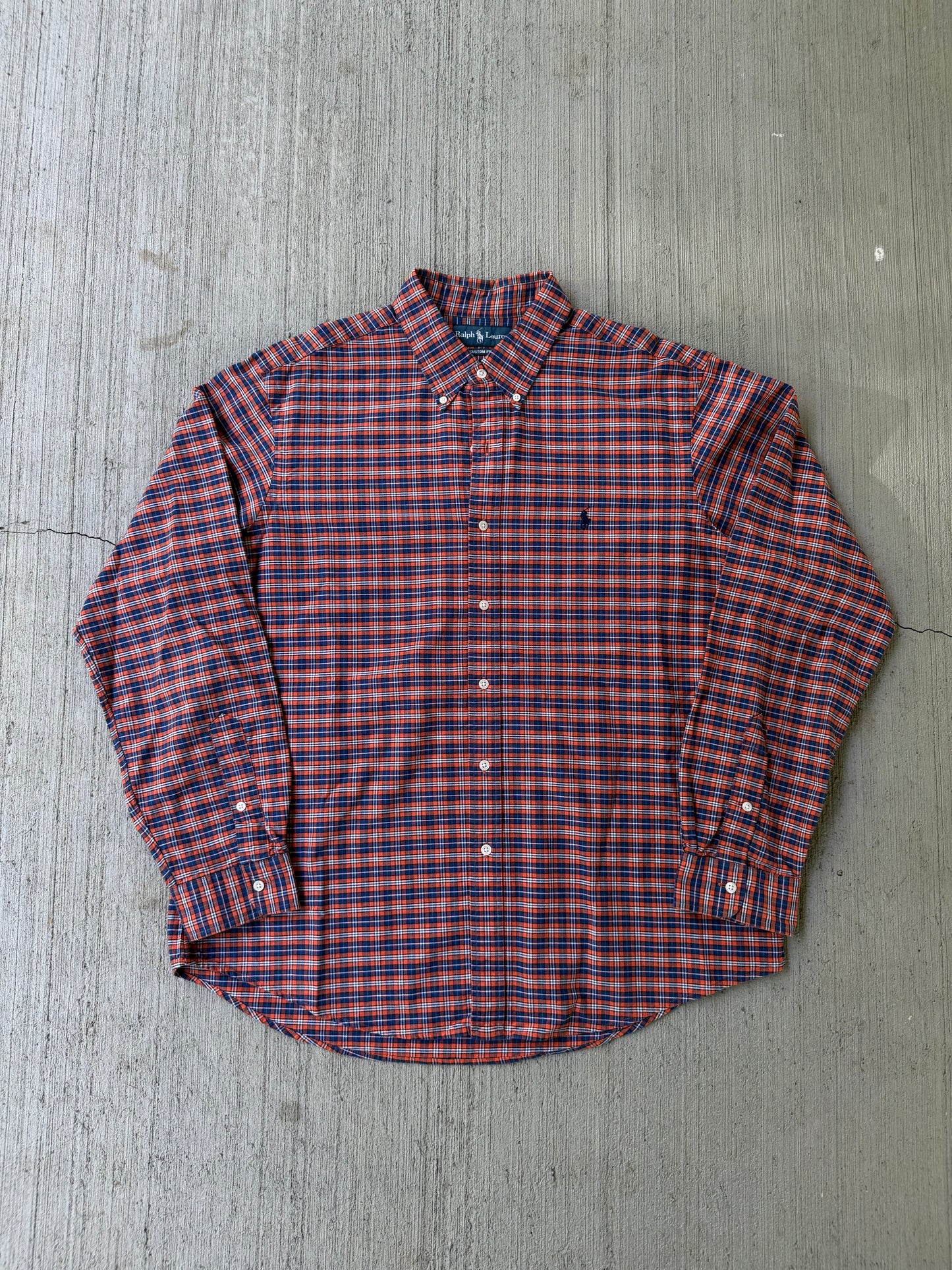 Vintage 90s Polo Ralph Lauren Checkered Button Up