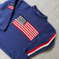 Vintage USA Hand Knit Wool Sweater