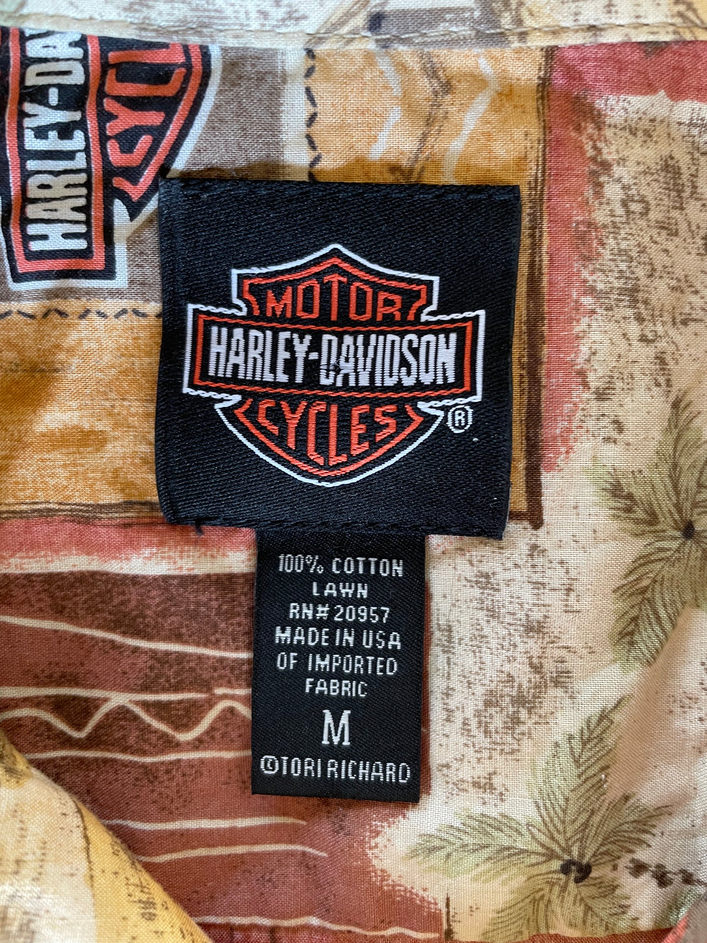 90s Harley Davidson Button-Up Shirt