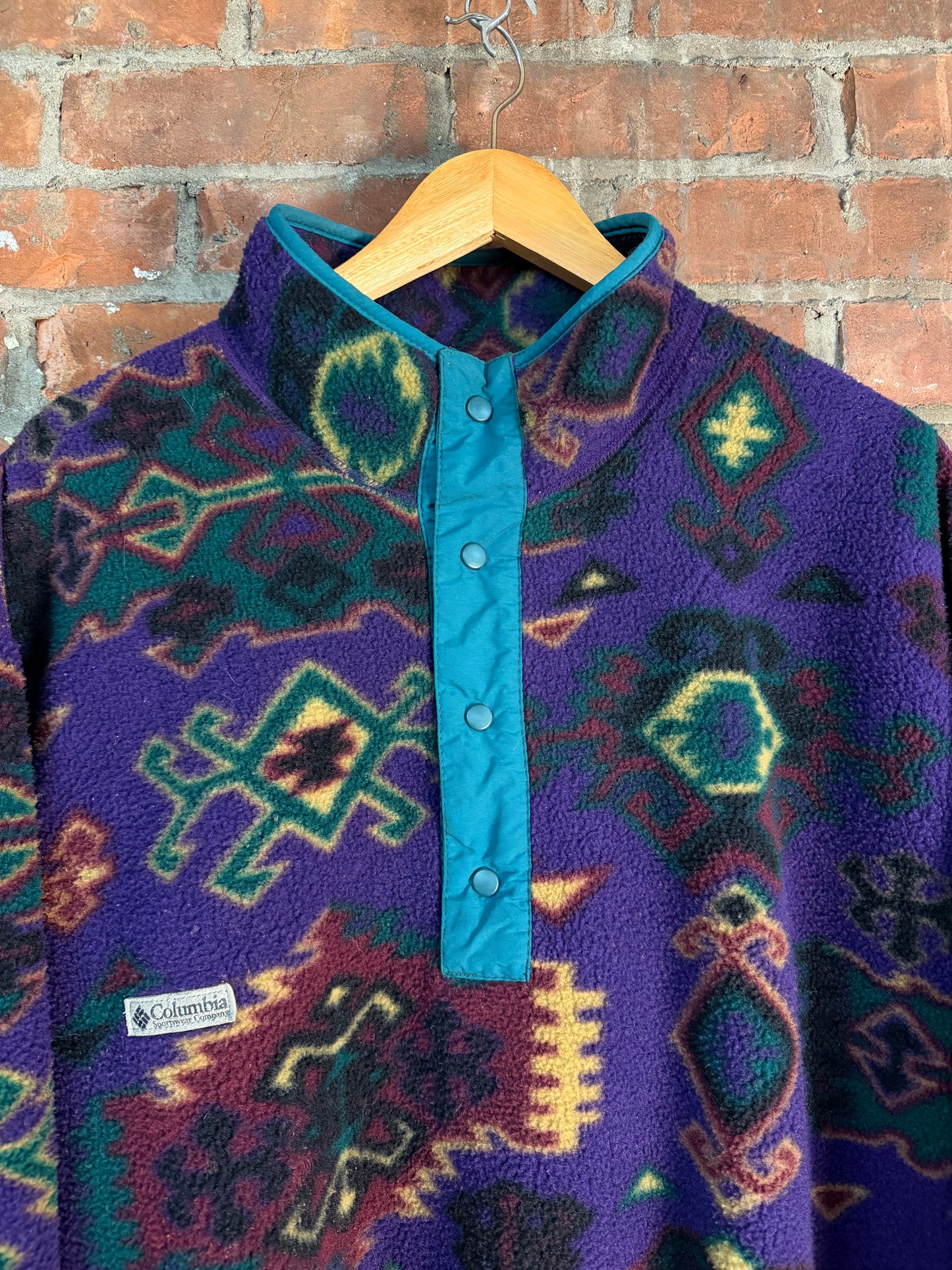 Vintage 90s Columbia Aztec Fleece