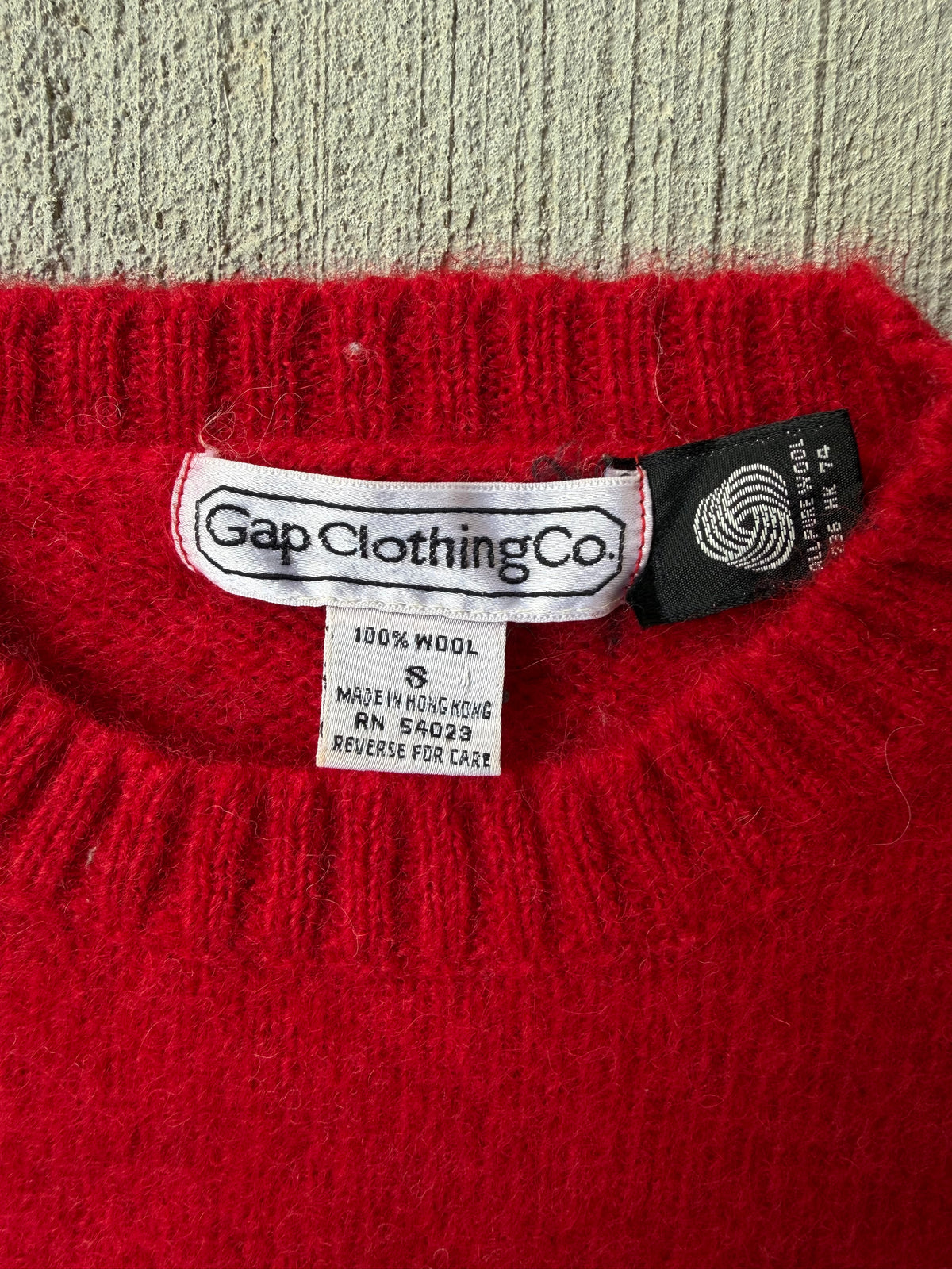 Vintage 1980s GAP Argyle Wool Sweater
