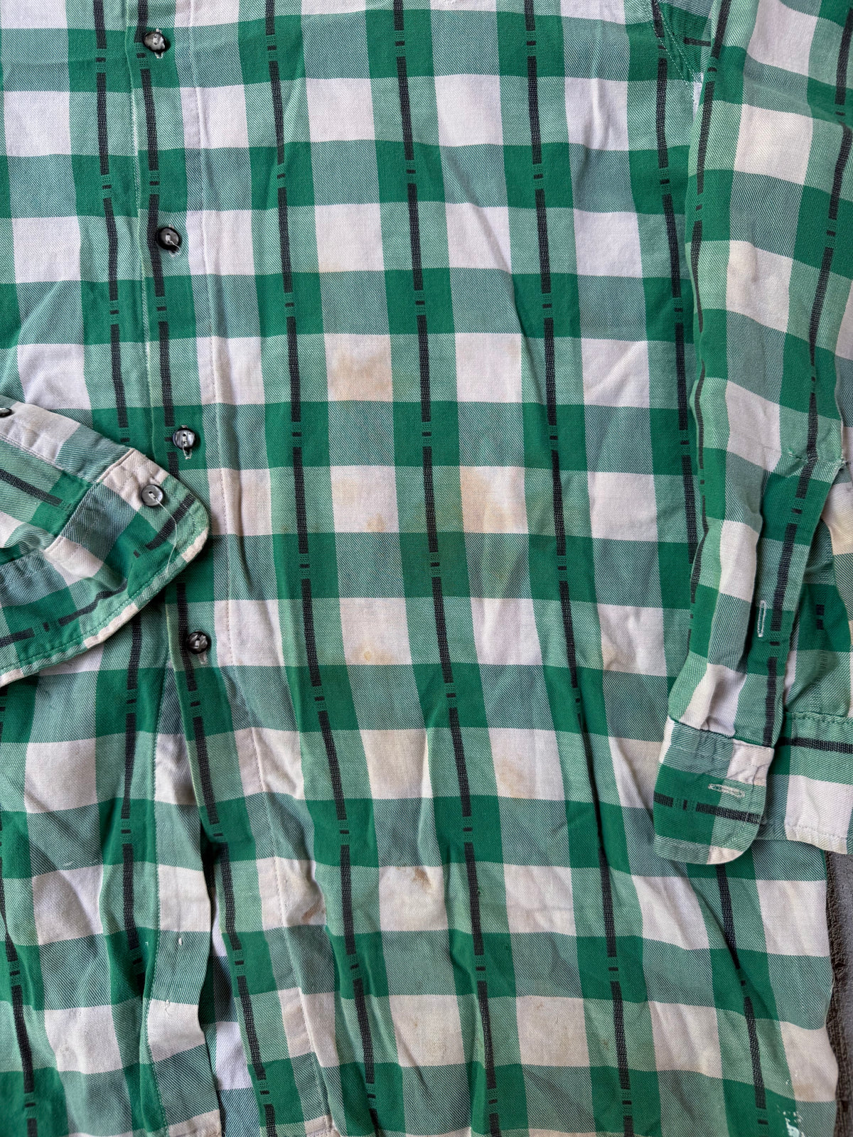 Vintage 1980s Generra Thrashed Cotton Button Up