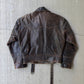 Vintage 90s Faded Leather Biker Jacket