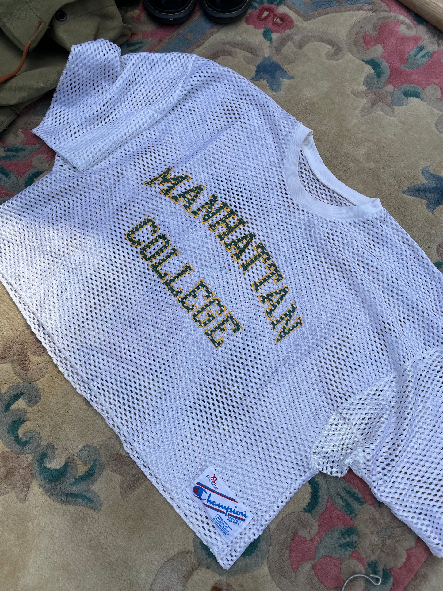 Vintage 1980s Champion Manhattan College Jersey