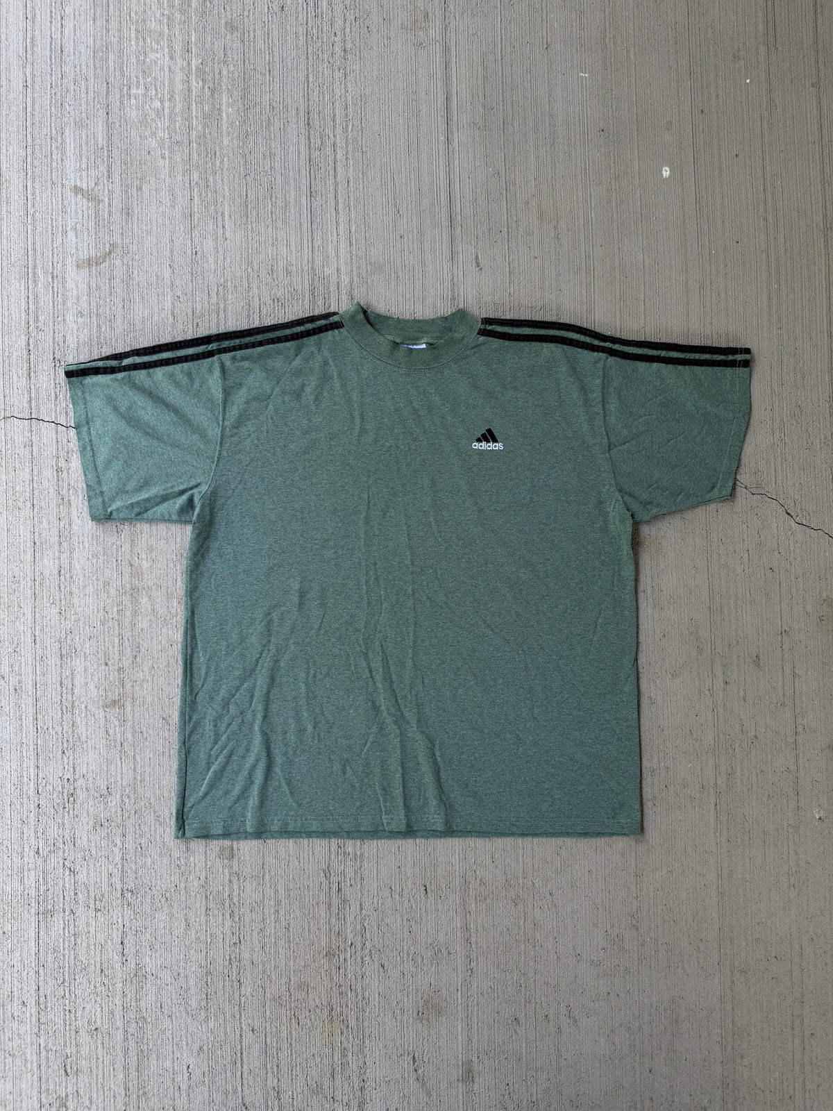 Vintage 90s Adidas Striped Sleeve Tee