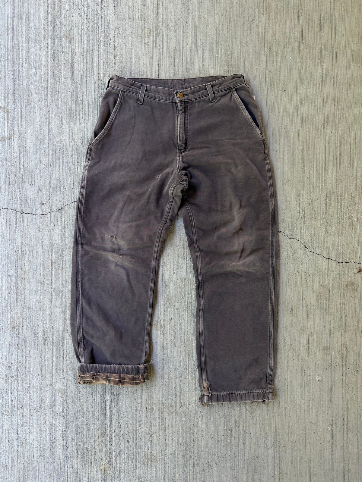Vintage 2000s Carhartt Fleece Lined Distressed Pants