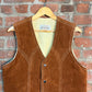 Vintage 1970s Grais Suede Leather Cowhide Vest