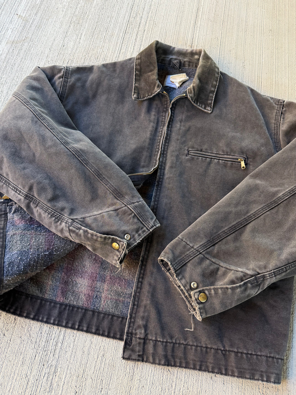 Vintage 90s Carhartt J43 ONX Detroit Blanket Lined Jacket