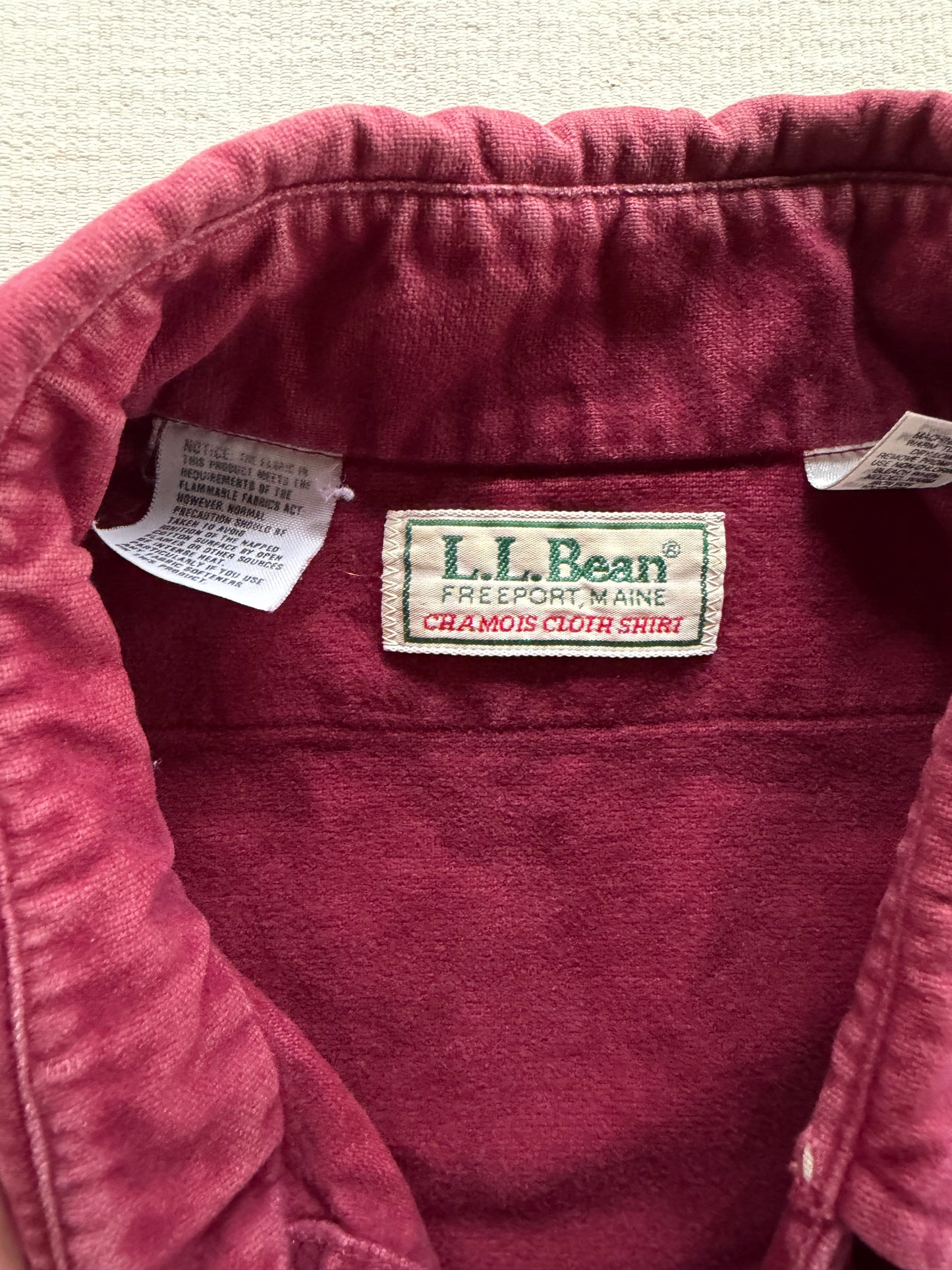 Vintage 80s L.L. Bean Chamois Cloth Shirt